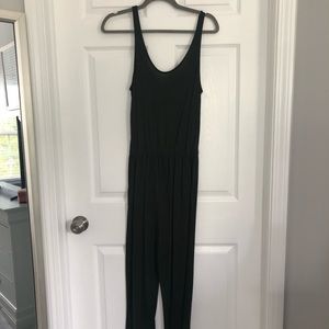 ✨Olive Green H&M Cotton Jumpsuit With Skinny Leg
